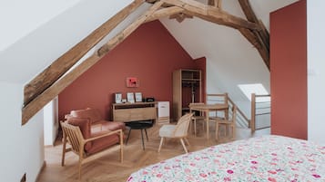 Familiekamer, uitzicht op wijngaard