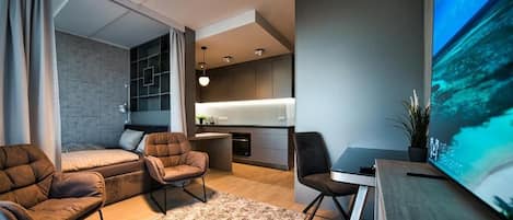 Deluxe Studio, 1 Queen Bed, Air conditioning, City View