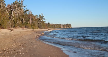 Beautiful Lake Huron Beachfront Home with amazing views of sunrises and sunsets!