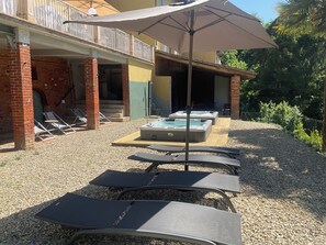 Terrace/patio - Oasi del Silenzio Apartment in Relais with panoramic SPA (Piea)