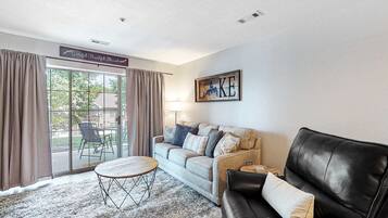 TV, fireplace, offices