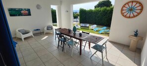 Luxury Villa, Patio, Pool View (Villa Ninfea - int. 4) | View from room - Pool Seaside Relais - VILLE Ninfea, Marea, Rosa e Cassiopea (Fontane Bianche)
