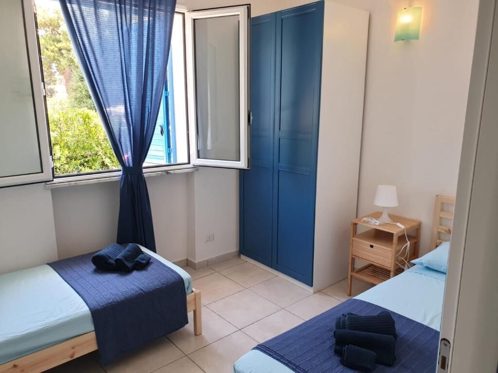 Luxury Villa, Patio, Pool View (Villa Ninfea - int. 4) | Desk, laptop workspace, bed sheets