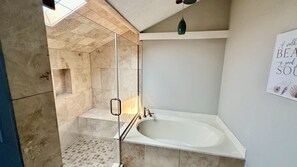 Hair dryer, towels