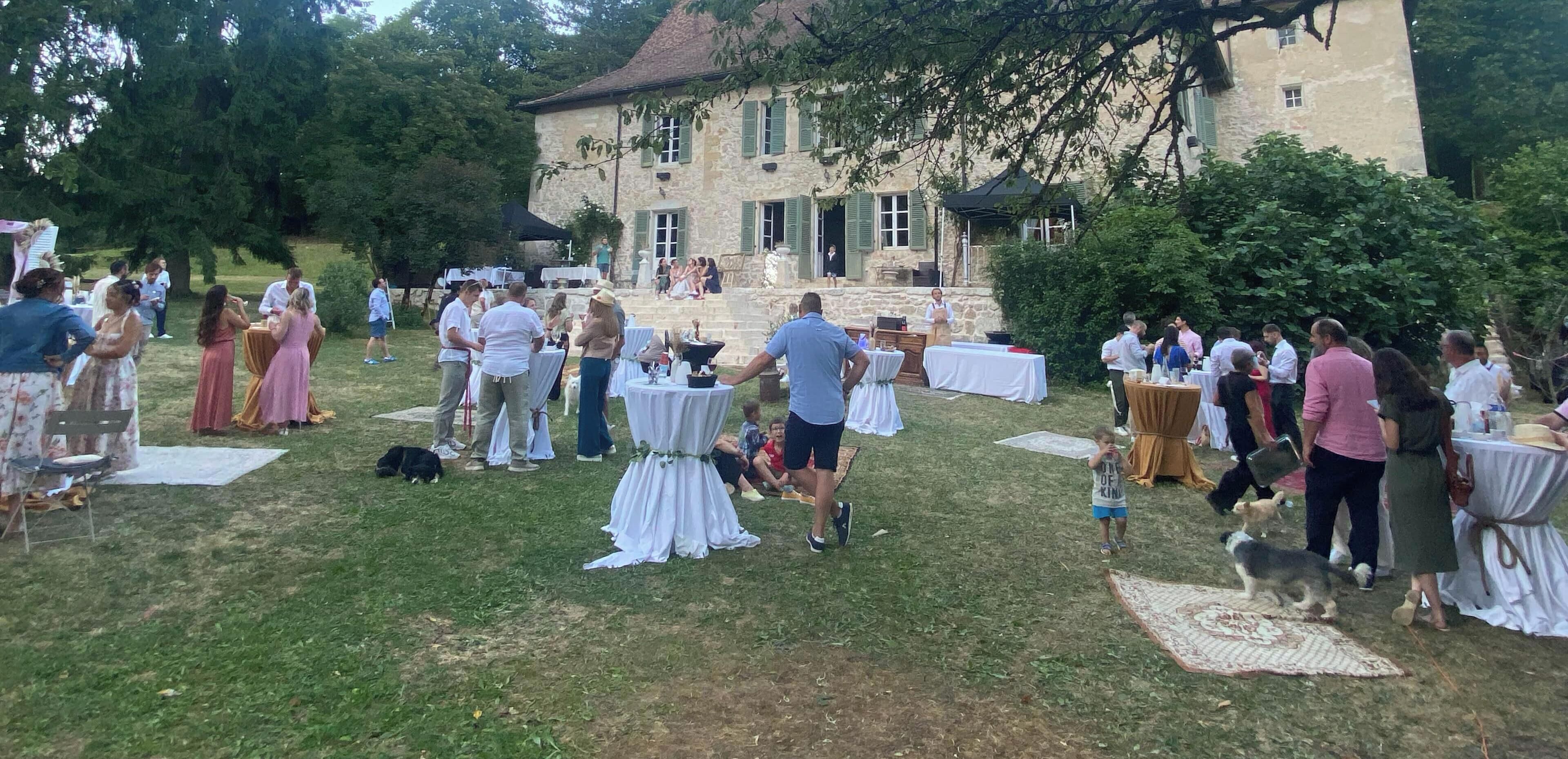 Espace banquet en plein air