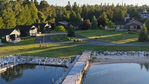 Exterior - Hessel Bay Cabin #6:  Lake Huron waterfront cabin sleeps 4.  Boat slip available! (Hessel)
