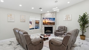 Unclassified image, 5 of 106, button - Race and Recharge  Ultimate Game Room Theater Heated Pool (Casa Grande)