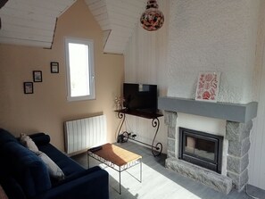 Living area - Sheltered by the dunes in the côtes des Isles, access to the beach on foot (Barneville-Carteret)