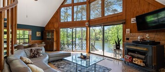 Riverfront Retreat with Dock, Kayaks and Views