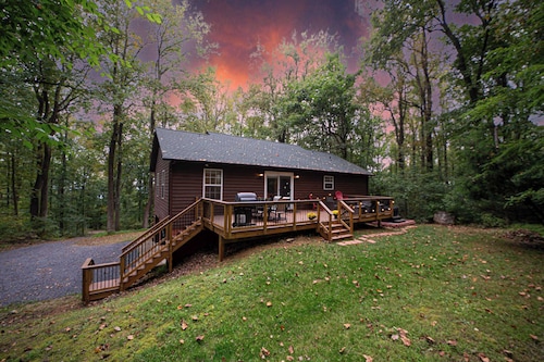 Chipmunk Hollow | Hot Tub, Grill & Fire Table | 3BR, Sleeps 6