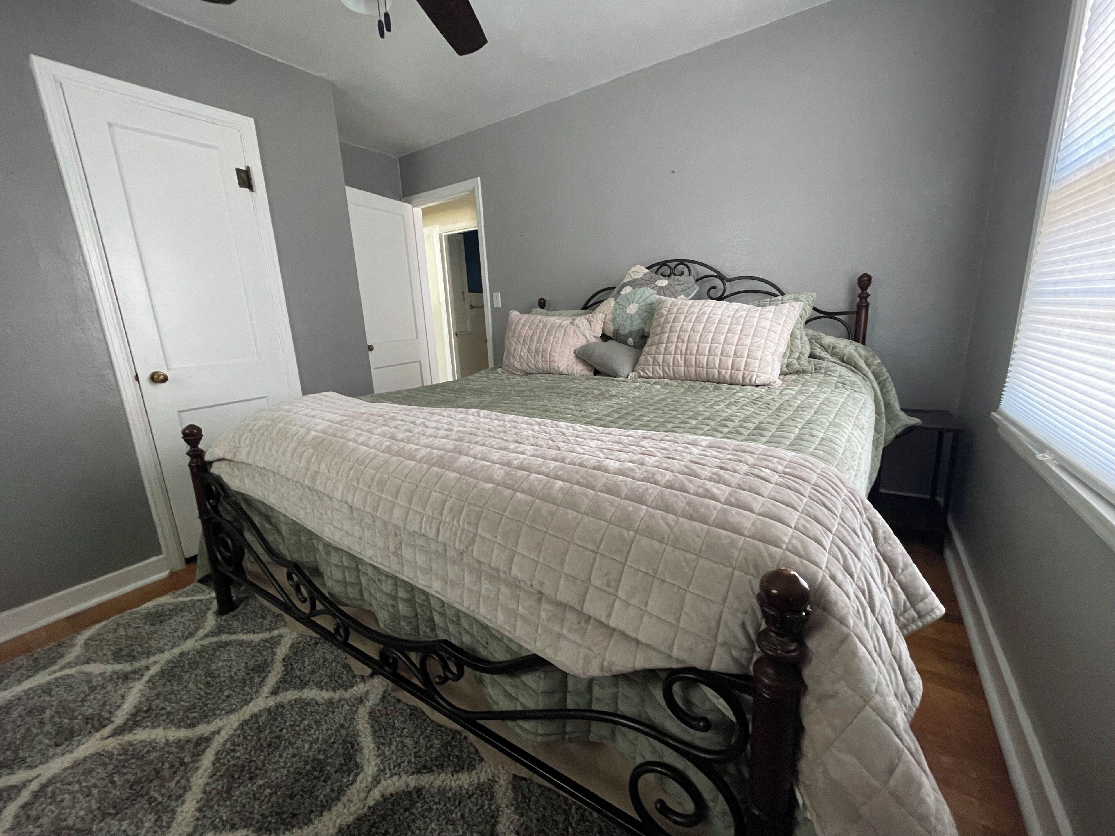 2 bedrooms, iron/ironing board, travel crib, WiFi