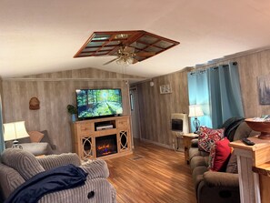 Smart TV, books, video library