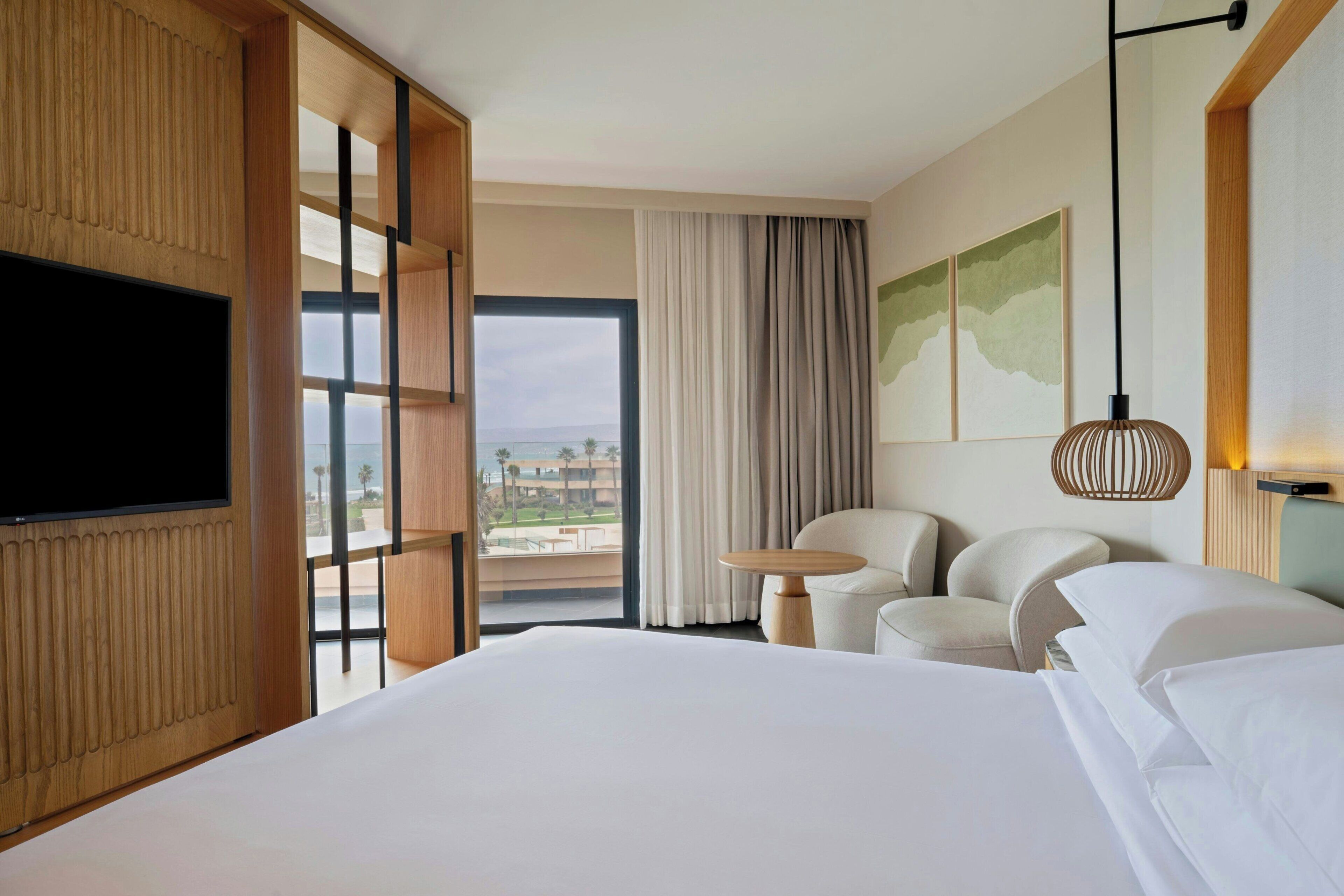 Junior Suite, 1 Bedroom, Balcony, Sea View | Premium bedding, minibar, in-room safe, desk