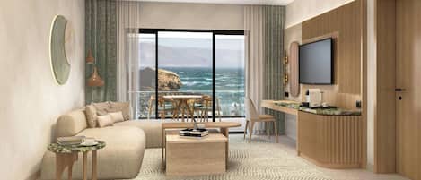 Suite, 1 Bedroom, Balcony, Pool View