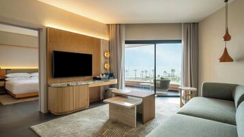 Een 55-inch smart-tv met satellietzenders
