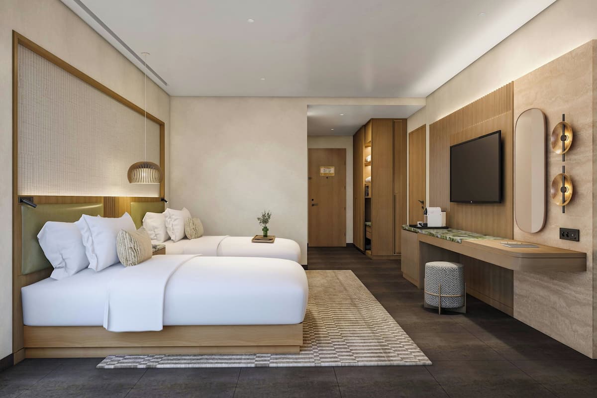 Habitación, 2 camas individuales, balcón (no view)