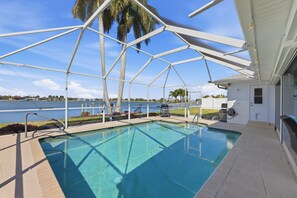 Pool - Waterfront Pool Home with Kayaks,  Near Beaches & Pickleball (Cape Coral)