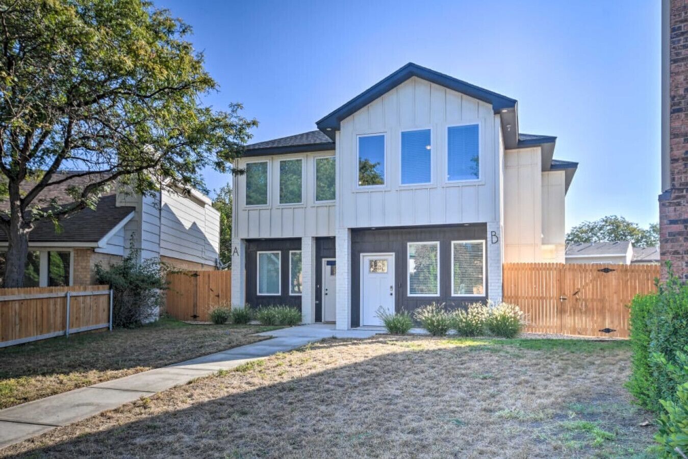 Entrance | Double Front Doors | Fenced Yard & Mature Trees