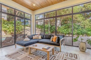 Living area - Private Pool Villa in Gated Community, Near Surf & Yoga - Sleeps 8 (Nosara)