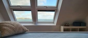 Brittany holiday home sea view, conservatory, sleeps 8 near beach prime location