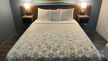 Blackout drapes, iron/ironing board, free cribs/infant beds