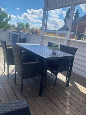 Shared Dormitory, 2 Bedrooms, Patio | Outdoor dining - Room-home With Private Entrance (Grenaa)