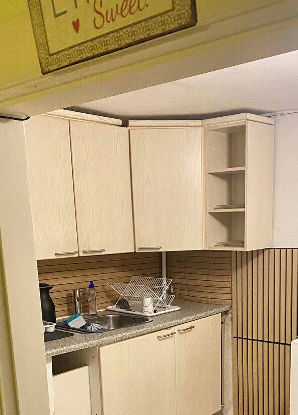 Shared Dormitory, 2 Bedrooms, Patio | Private kitchen