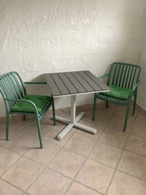 Shared Dormitory, 2 Bedrooms, Patio | Outdoor dining