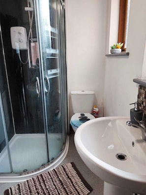 Shower, towels, soap, toilet paper - The Courtyard Hideout (Hereford)