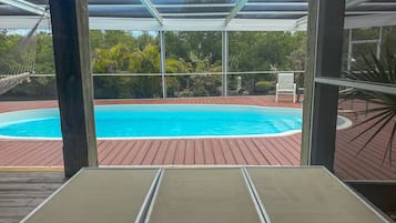A heated pool