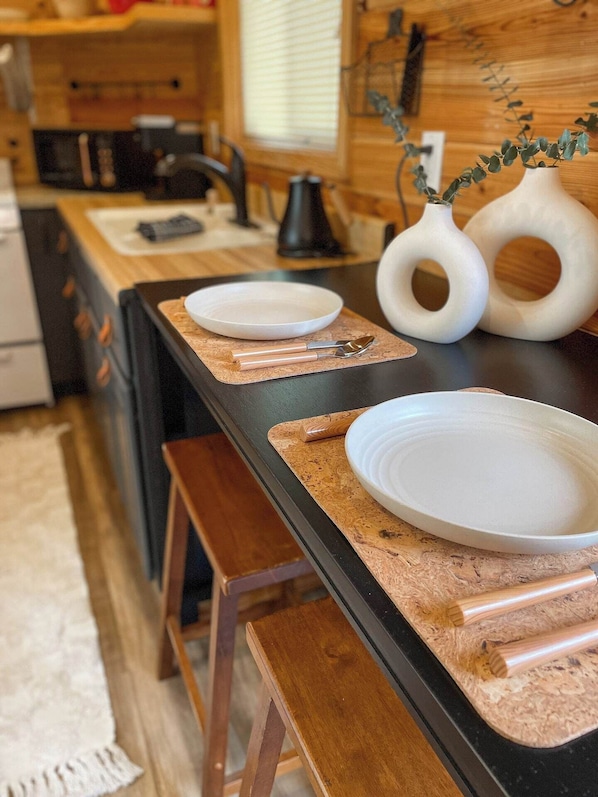 Microwave, oven, stovetop