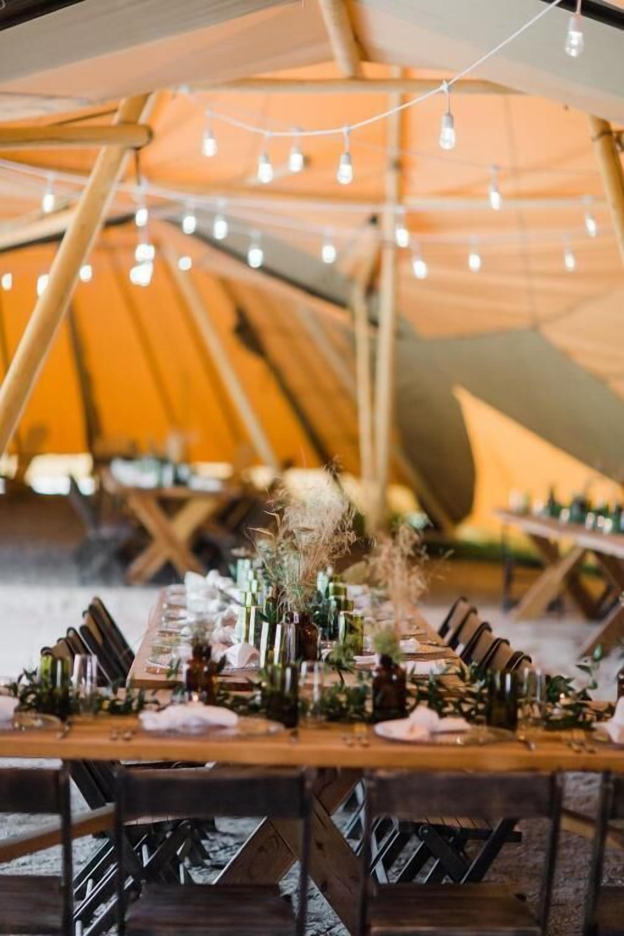 Espace banquet en plein air