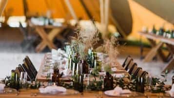 Espace banquet en plein air