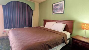 Desk, free WiFi, bed sheets