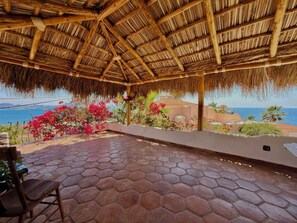 Terrace/patio - Panoramic Ocean Views from Every Room – Private Pool & Garden Retreat (San Carlos)