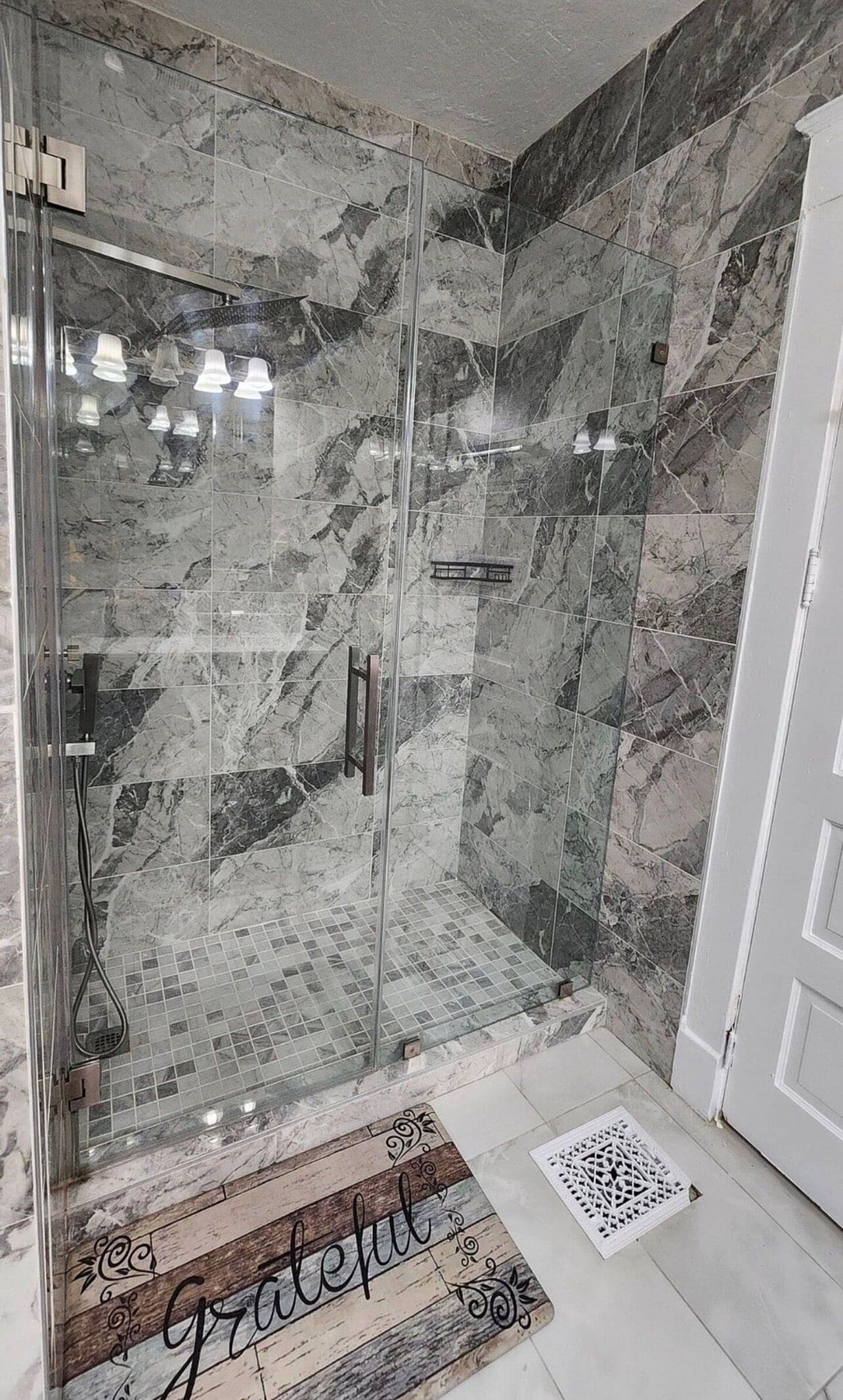 Hair dryer, bidet, towels, soap