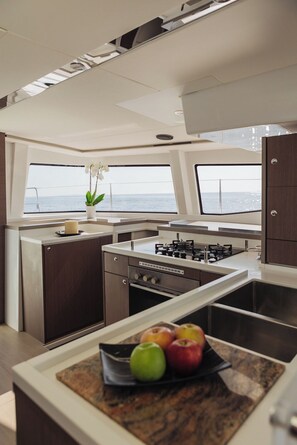 Private kitchen - Sun-Kissed Sailing Adventure in Islas Cícladas, Mykonos (Mikonos)