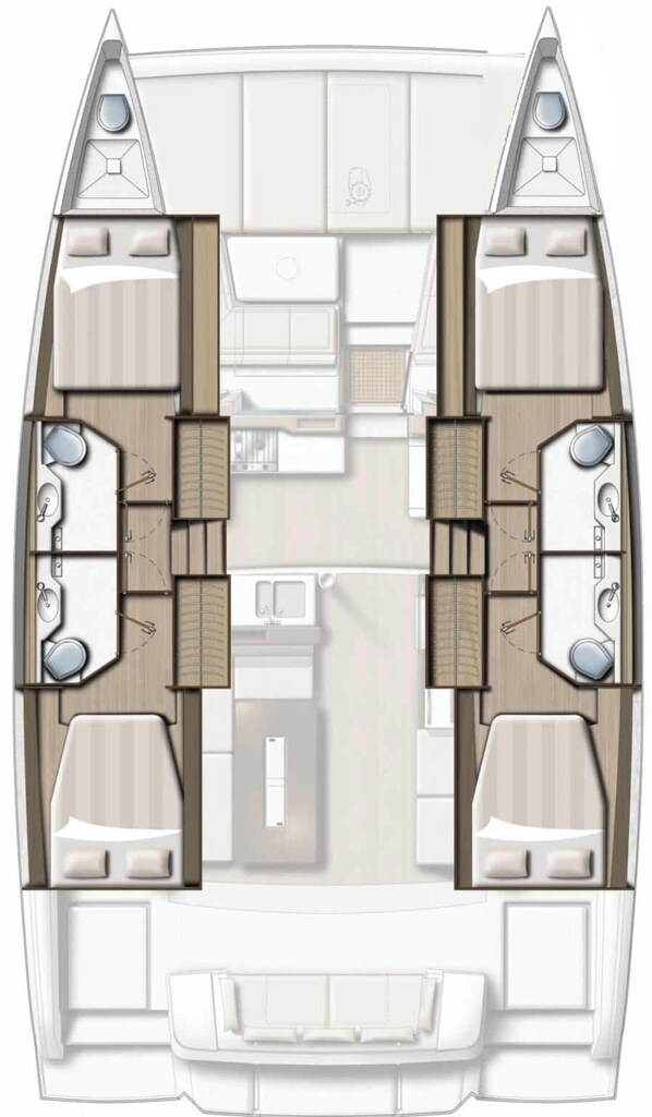 Floor plan - Sun-Kissed Sailing Adventure in the Ionian Islands (Nidri)