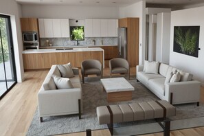 Living area - Parker’s Newest River Escape · Coming Summer 2026 (Parker)