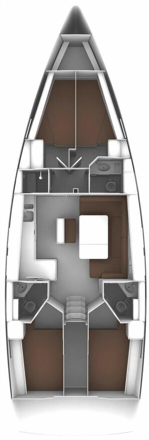 Floor plan - Sun-kissed Sailing Adventure in the Ionian Islands (Preveza)