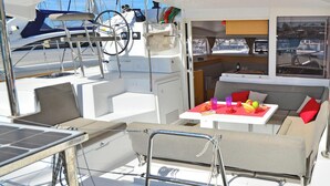 屋外ダイニングエリア