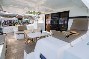 Outdoor dining - Sun-Kissed Sailing Adventure in the Dodecanese Islands (Kos)