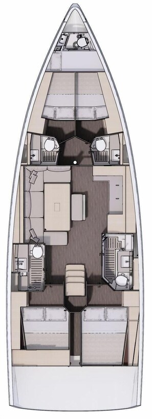 Floor plan - Sun-Kissed Sailing Adventure in Islas Sarónicas (Alimos)
