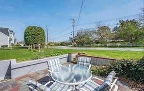 Outdoor dining - 450 ft to Raycroft Beach, Game Room, Dog Friendly! (Dennis)