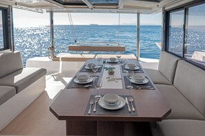 Outdoor dining - Sun-Kissed Sailing Adventure in the Ionian Islands, Lefkada (Lefkada)