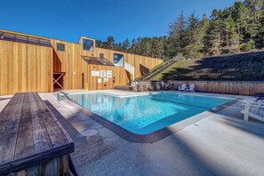 Pool - Oceanfront home with hot tub & garden near the bluffs, dogs welcome (Sea Ranch)