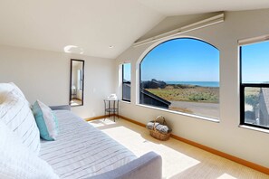 Iron/ironing board, WiFi, bed sheets - Modern, Ocean View Home on the Golf Course with Private Hot Tub & 2 Fireplaces (Sea Ranch)