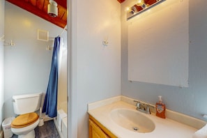 Shower, hair dryer, towels - Forested retreat with private hot tub, dogs welcome (Sea Ranch)
