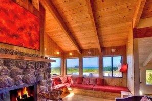 Interior - Ocean-view home with hot tub on the golf course, dogs welcome (Sea Ranch)