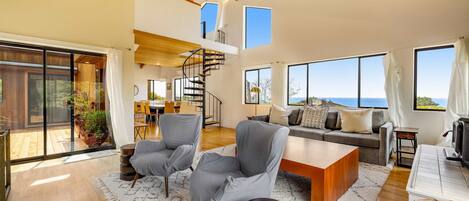 TV, fireplace, offices